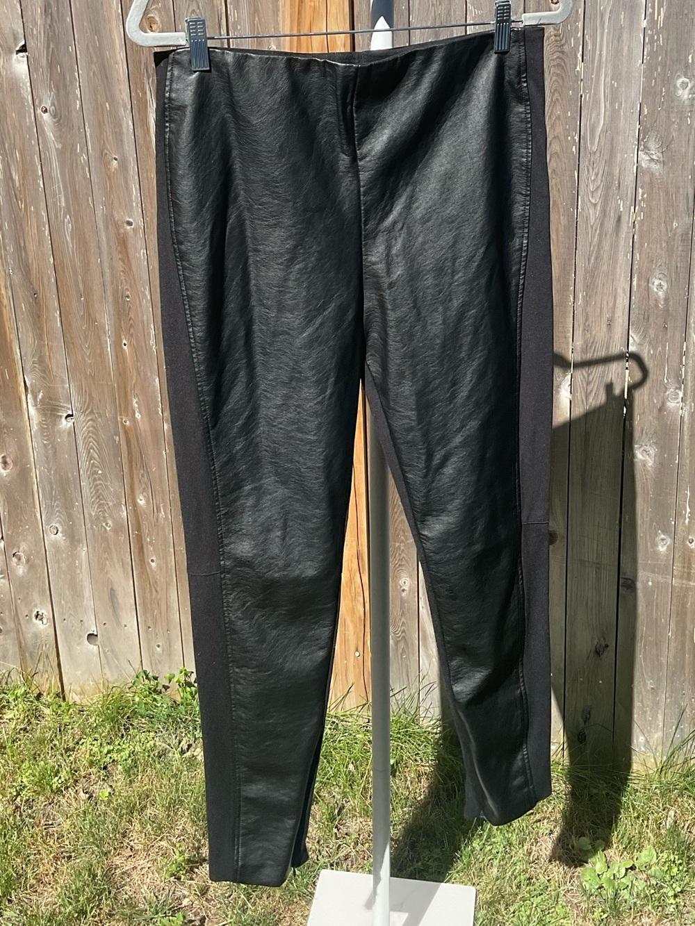 Ralph Lauren Black Faux Leather Skinny Pants